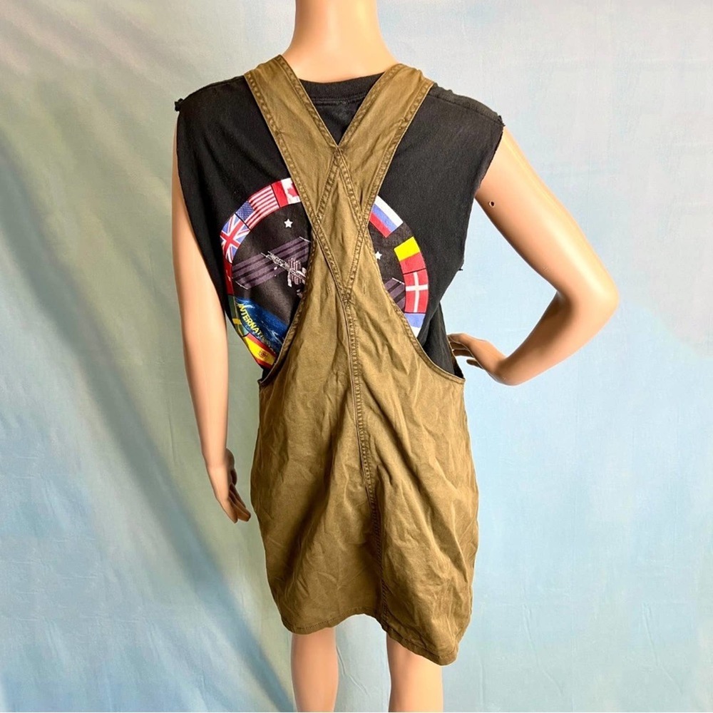 Garage Olive Green Suspender Skirtall - Picture 2 of 3